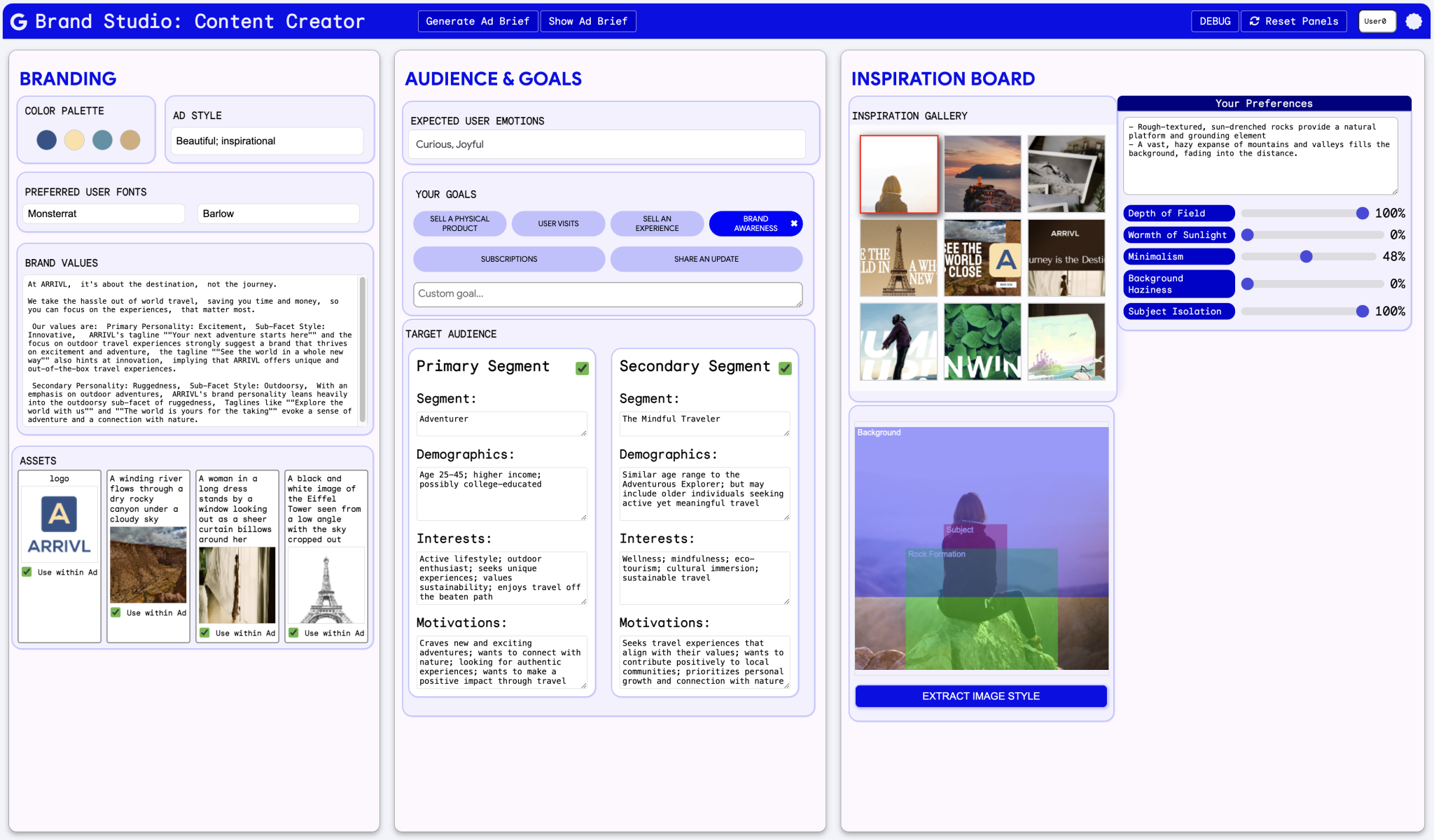 ACAI Interface Overview
